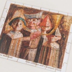 Quebra-cabeça 48 peças "Quatro crianças com trompete"de Makowski