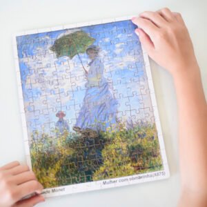 Quebra-cabeça Monet "Mulher com sombrinha", com 120 peças