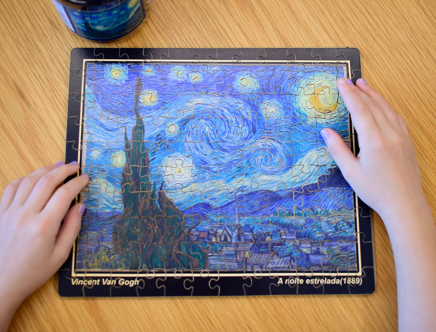 Quebra-cabeça A noite estrelada Van Gogh 120 peças NOVO TAMANHO