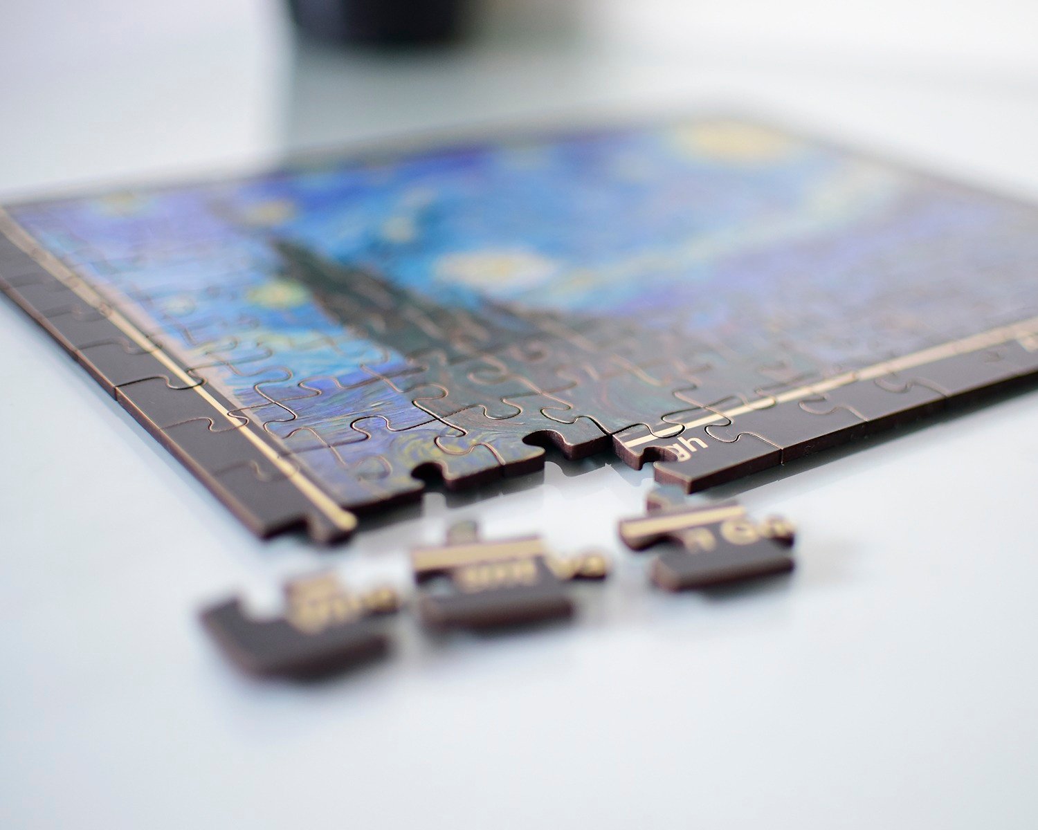 Quebra-cabeça A noite estrelada Van Gogh 120 peças NOVO TAMANHO - Imagem 2