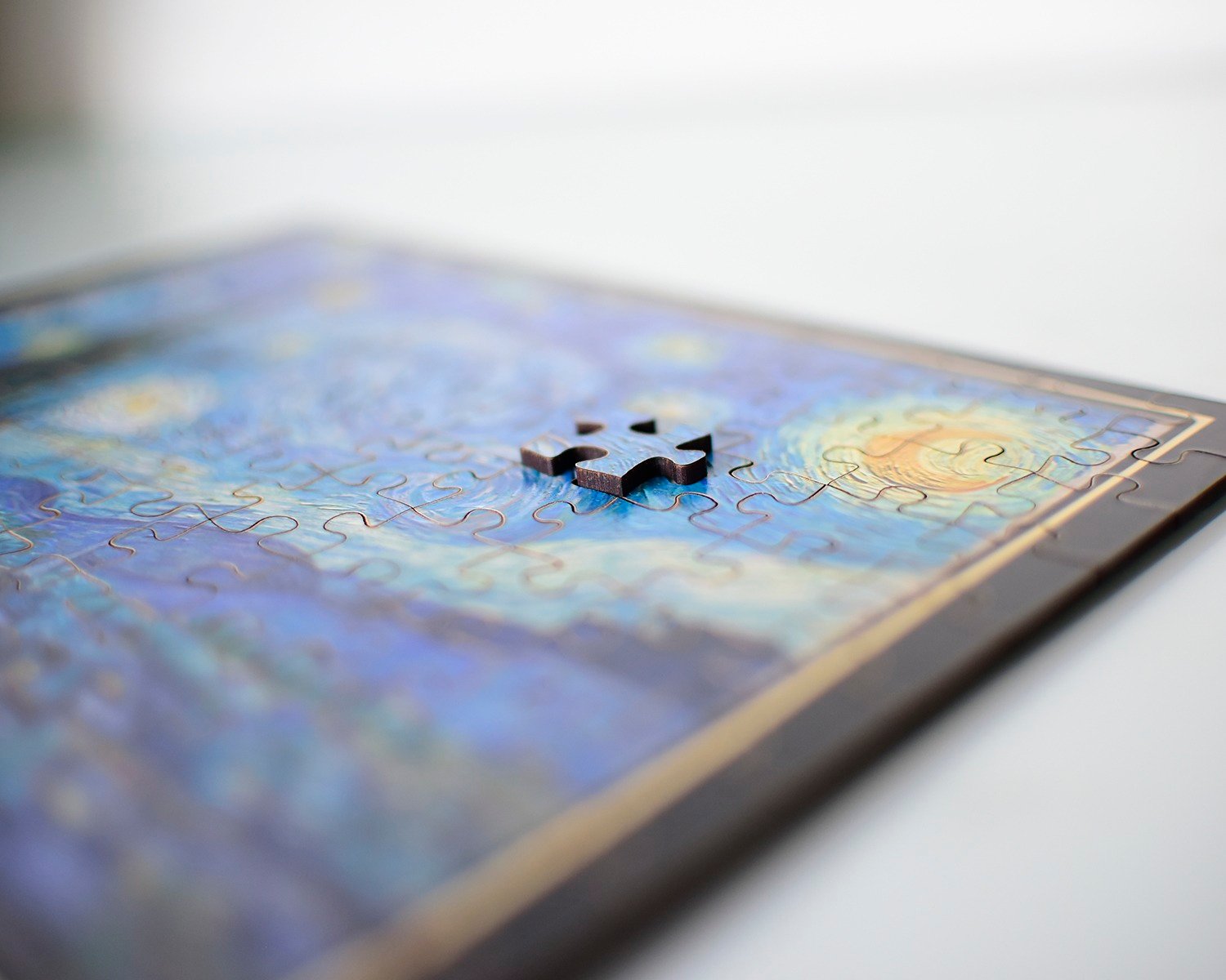 Quebra-cabeça A noite estrelada Van Gogh 120 peças NOVO TAMANHO - Imagem 7