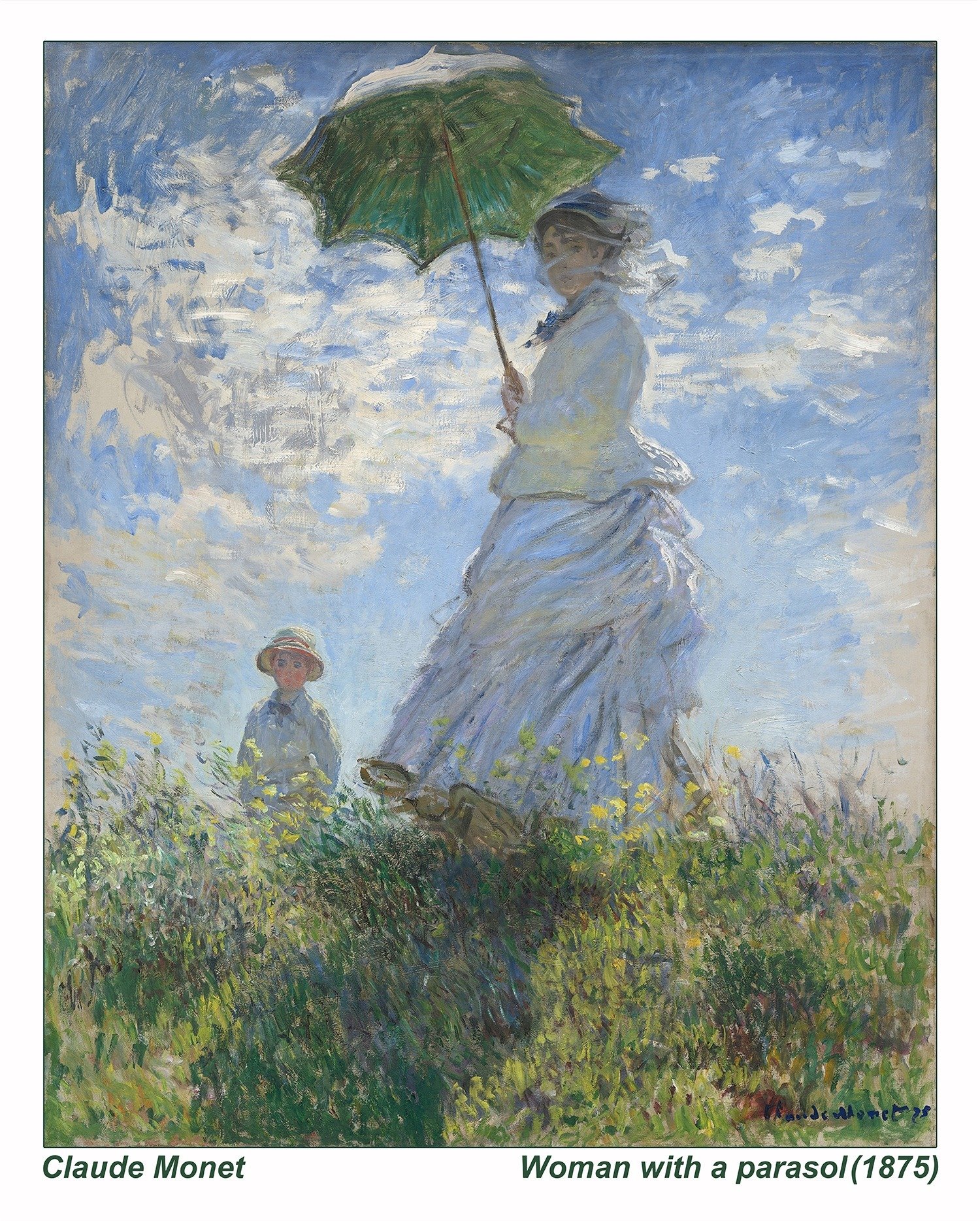 Quebra-cabeça Monet 24 peças "Mulher com sombrinha"