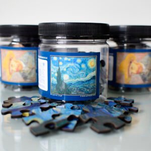 Quebra-cabeça Van Gogh grandão "A noite estrelada" com 150 peças 30x40cm