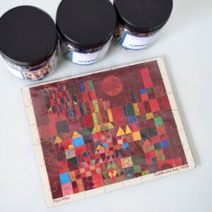 COMBO COR E ARTE: 03 quebra-cabeças (Matisse, Paul Klee e Kandinsky) 48 e 60 peças