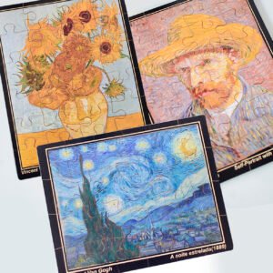 COMBO! 03 quebra-cabeças Van Gogh com 48 peças