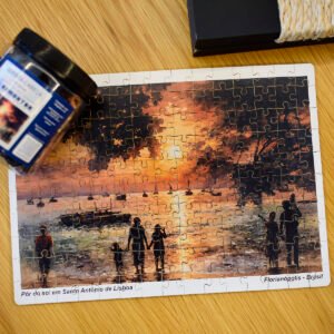 Quebra-cabeça Pôr do sol em Santo Antônio de Lisboa 150 peças (grandão)
