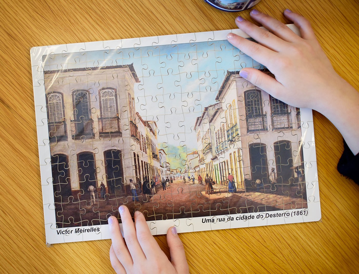 Quebra-cabeça Victor Meirelles "Uma rua da cidade do Desterro" 150 peças