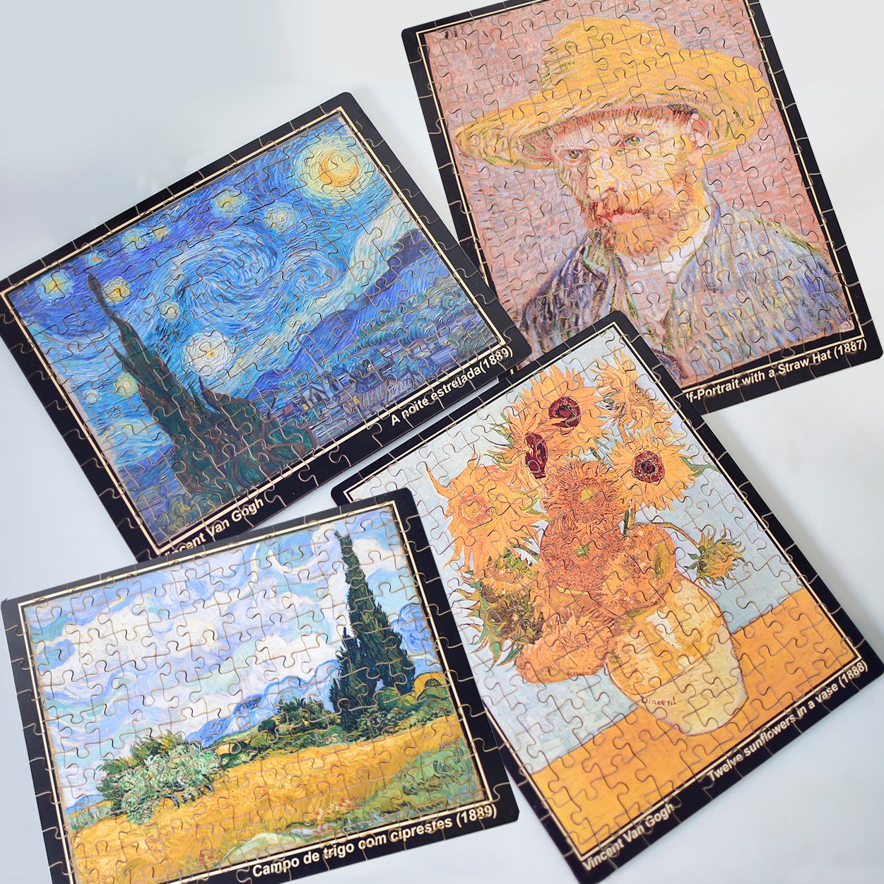 COMBO Van Gogh 04 quebra-cabeças com 120 peças cada