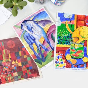 COMBO desafio cor e arte: 03 quebra-cabeças com 48 e 60 peças