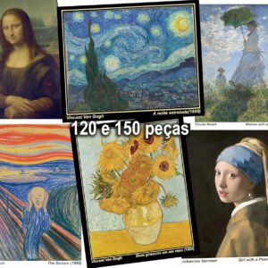 Arte na escola: COMBO com 06 quebra-cabeças com 120 e 150 peças