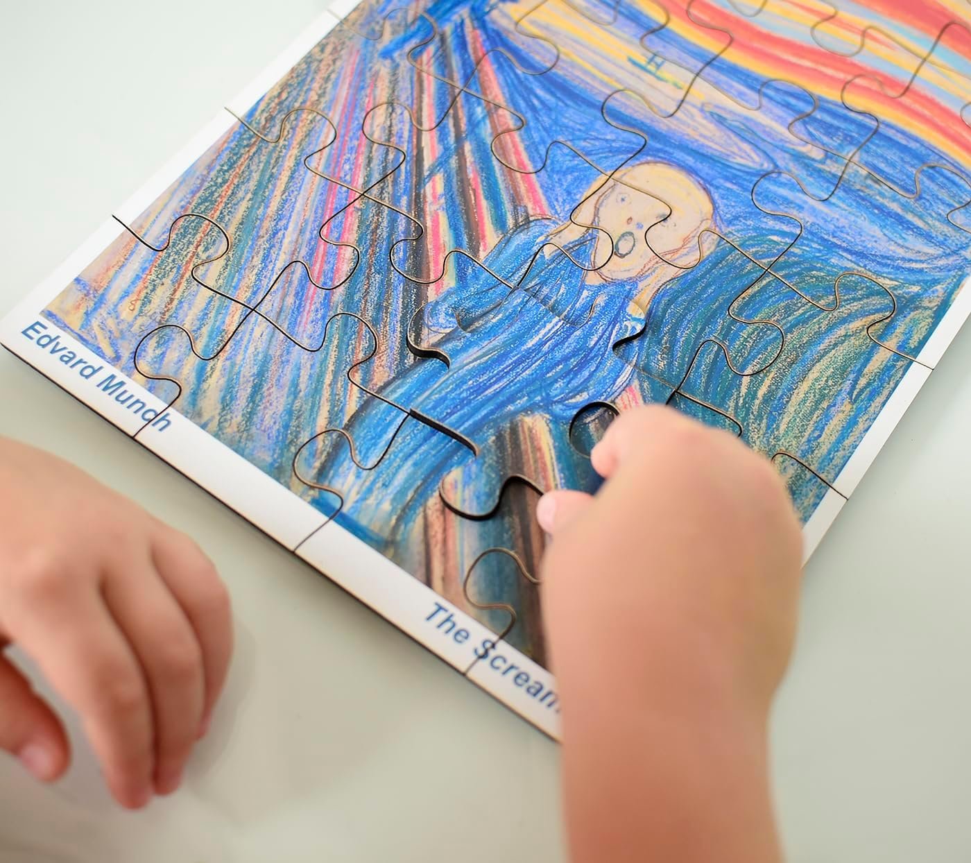 Quebra-cabeça O grito de Edvard Munch 24 peças