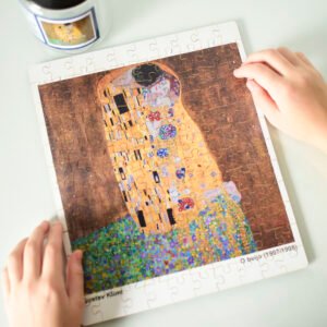 Quebra-cabeça O Beijo de Gustav Klimt, com 120 peças 25x30cm